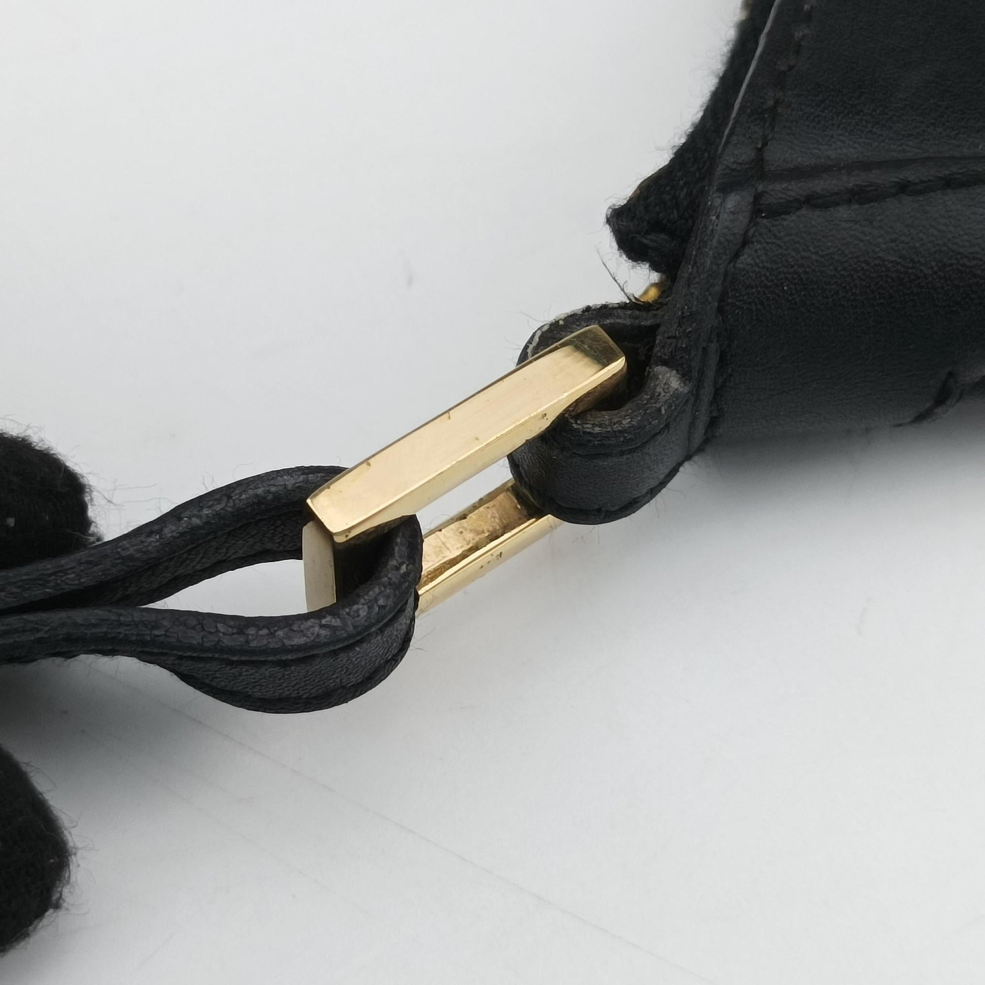 Vintage Gucci Jackie Vintage Black Leather×Canvas 001.41 shoulderbag | stylenewstar