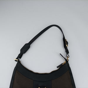 Vintage Gucci Jackie Vintage Black Leather×Canvas 001.41 shoulderbag | stylenewstar