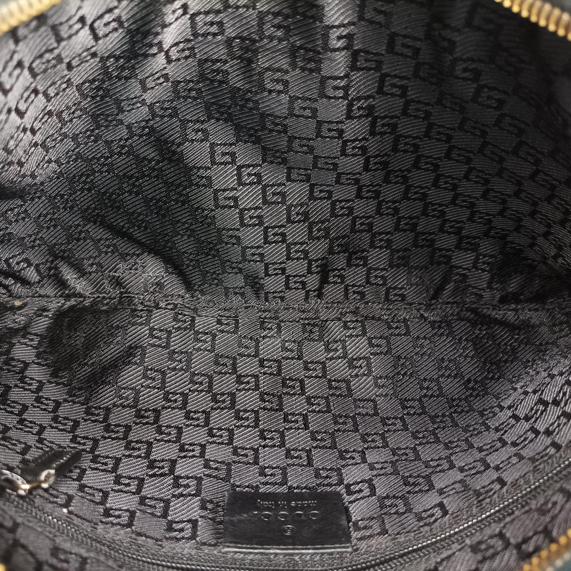 Vintage Gucci Jackie Vintage Black Leather×Canvas 001.41 shoulderbag | stylenewstar