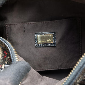 Pre-owned Fendi フォーエバー バウレット Multicolor スパンコール刺繍 ウールファブリック × パテント 8BL068 handbag | stylenewstar