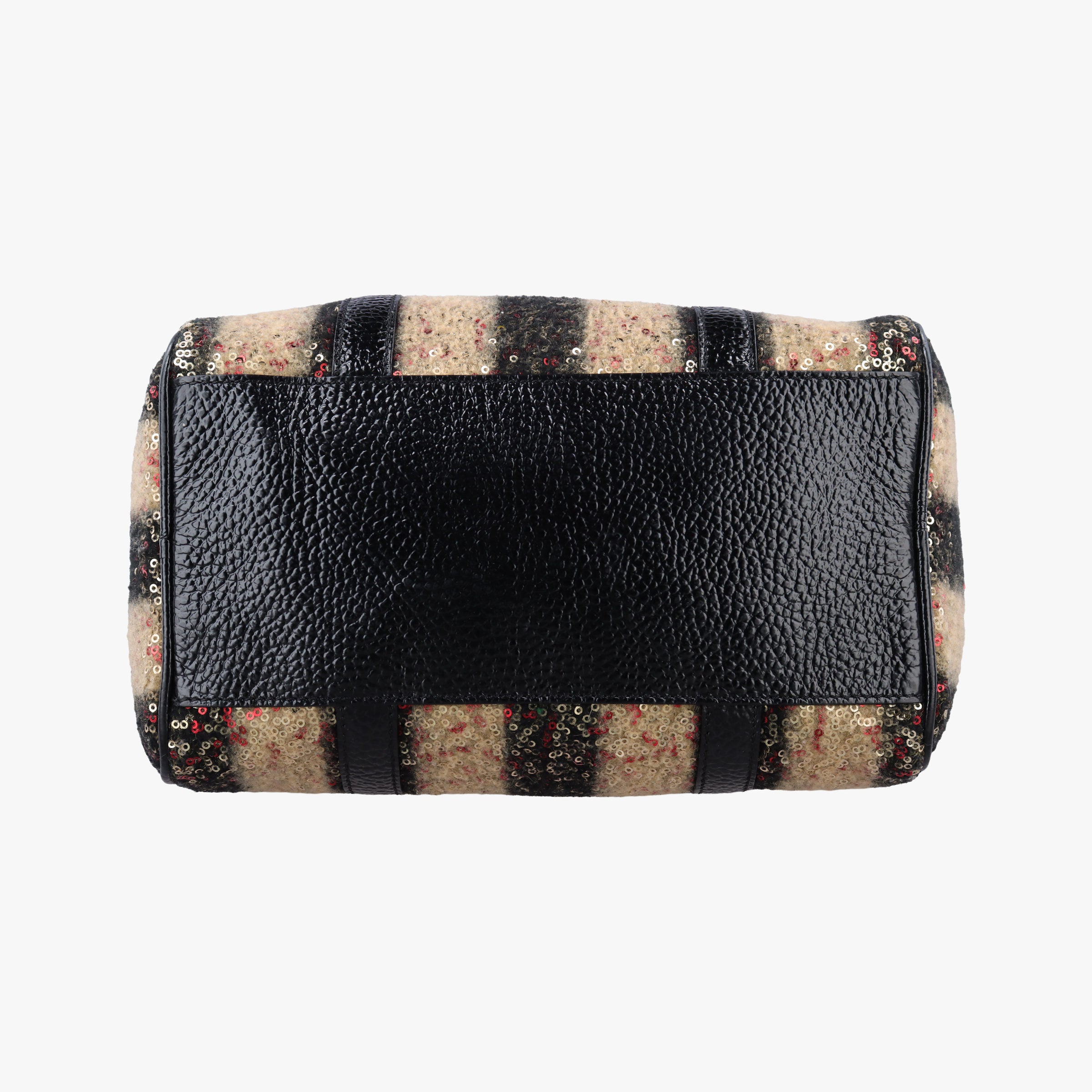 Pre-owned Fendi フォーエバー バウレット Multicolor スパンコール刺繍 ウールファブリック × パテント 8BL068 handbag | stylenewstar