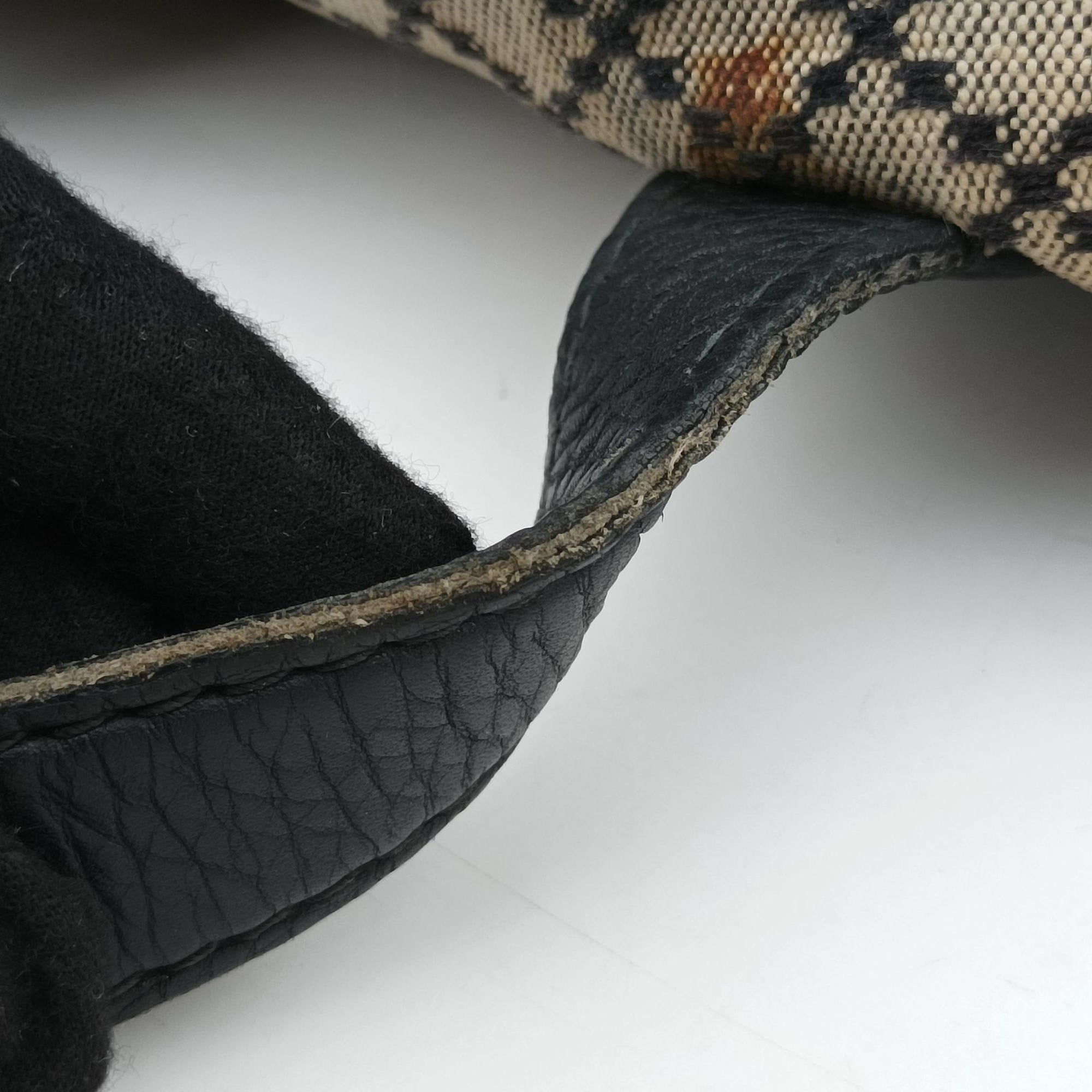Pre-owned Gucci New Jackie Brown×Black canvas 246907 shoulderbag | stylenewstar