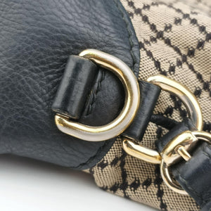 Pre-owned Gucci New Jackie Brown×Black canvas 246907 shoulderbag | stylenewstar