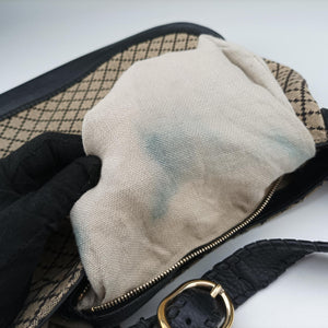 Pre-owned Gucci New Jackie Brown×Black canvas 246907 shoulderbag | stylenewstar