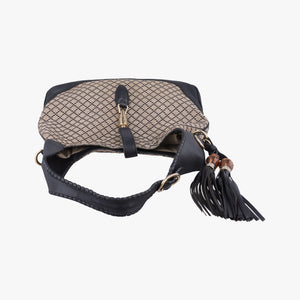 Pre-owned Gucci New Jackie Brown×Black canvas 246907 shoulderbag | stylenewstar