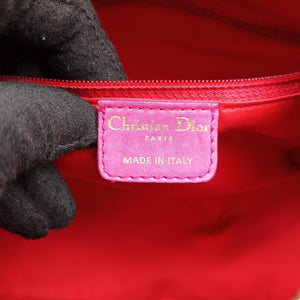 Secondhand Christian Dior Lady Dior Rose leather  shoulderbag | stylenewstar