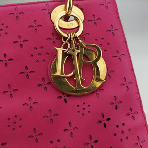 Secondhand Christian Dior Lady Dior Rose leather  shoulderbag | stylenewstar