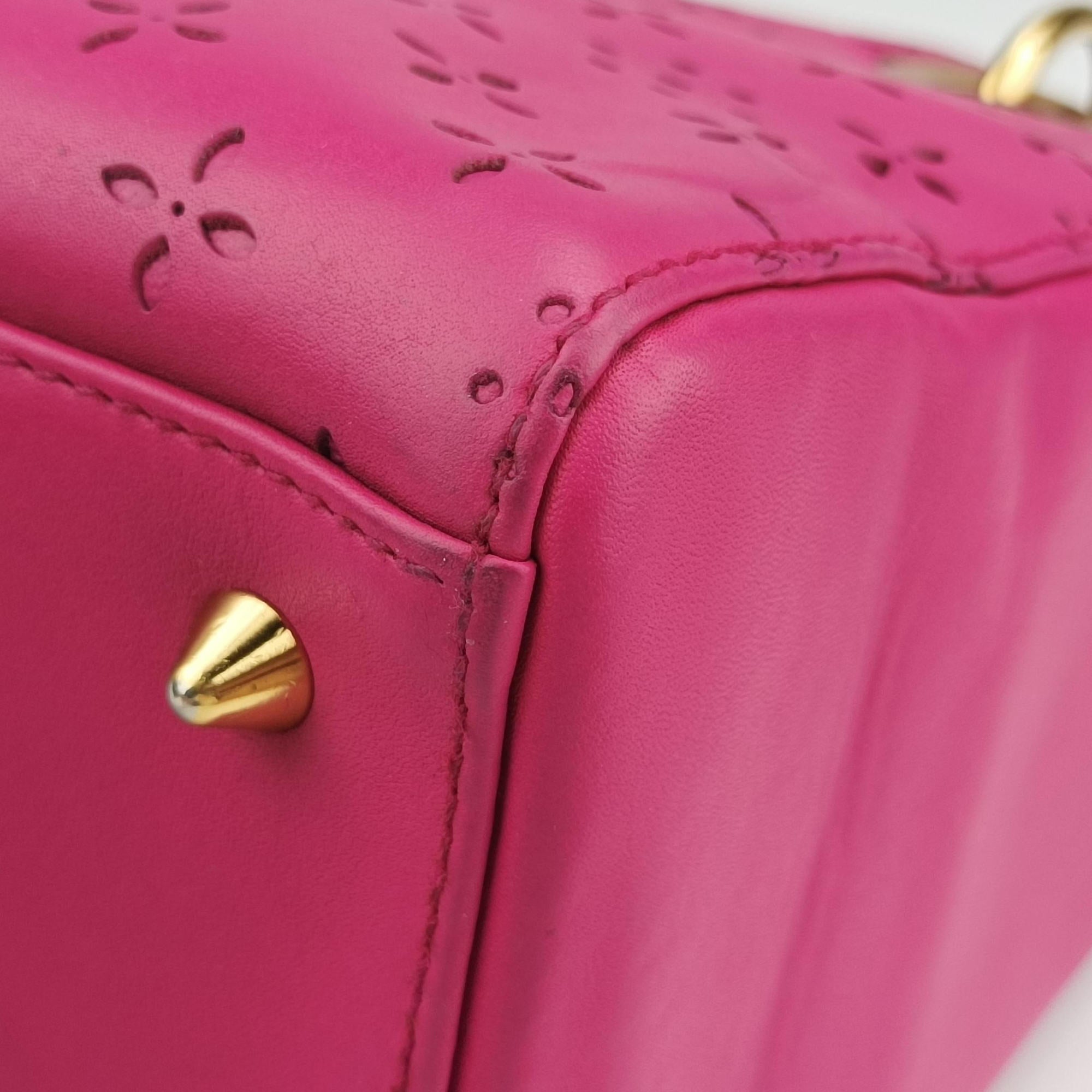 Secondhand Christian Dior Lady Dior Rose leather  shoulderbag | stylenewstar
