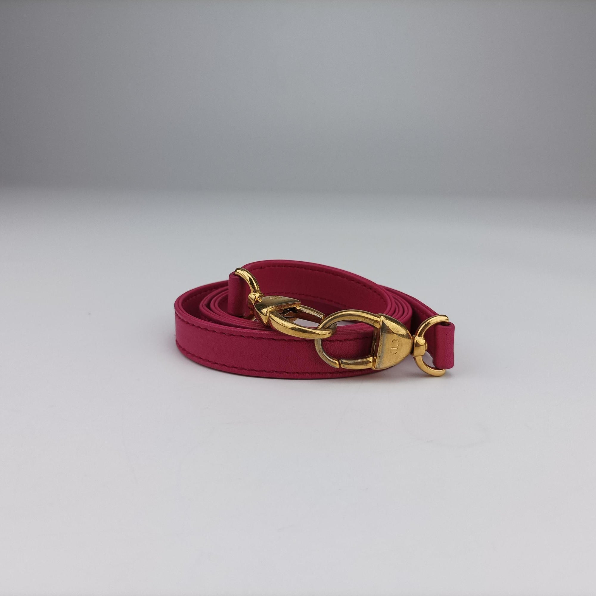 Secondhand Christian Dior Lady Dior Rose leather  shoulderbag | stylenewstar