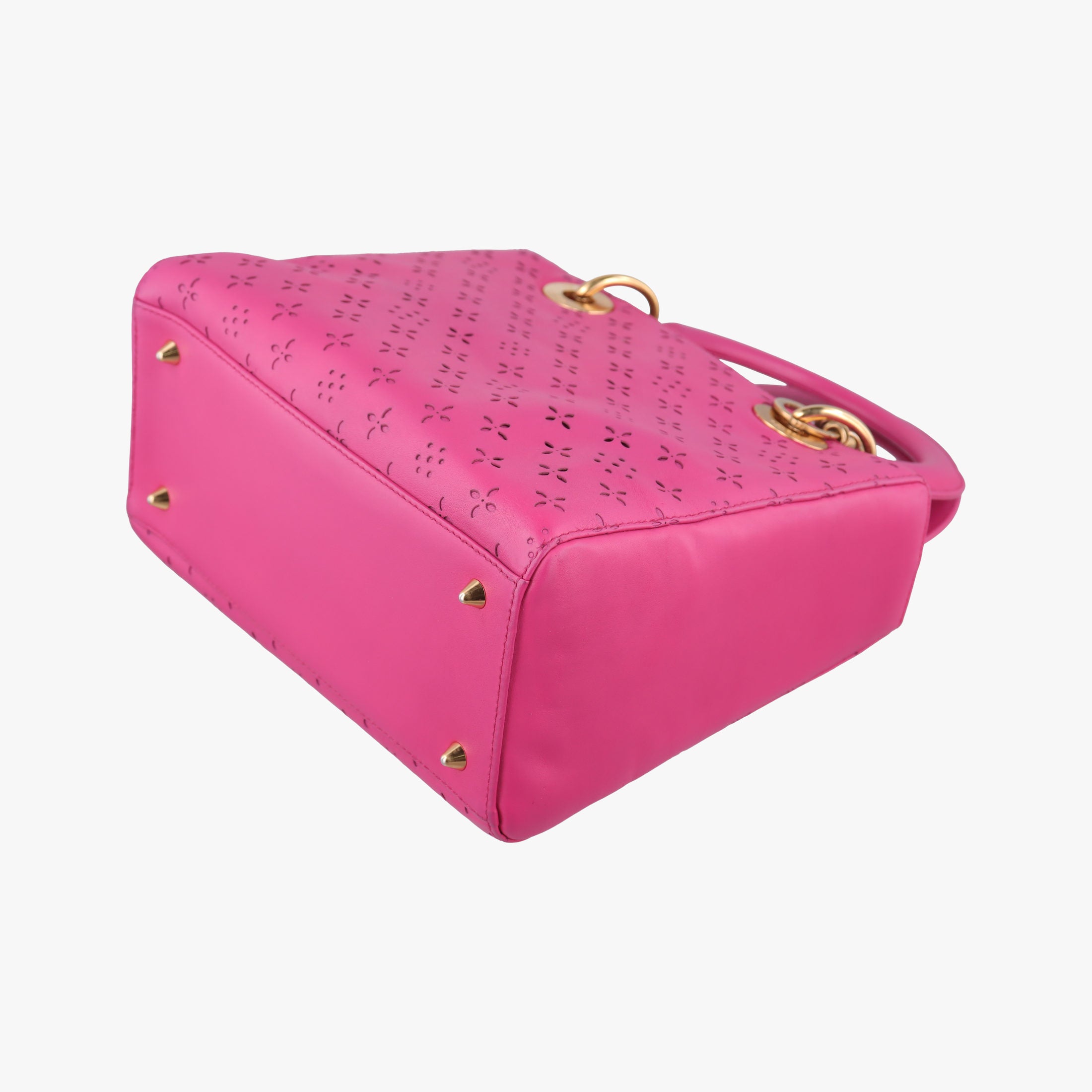 Secondhand Christian Dior Lady Dior Rose leather  shoulderbag | stylenewstar