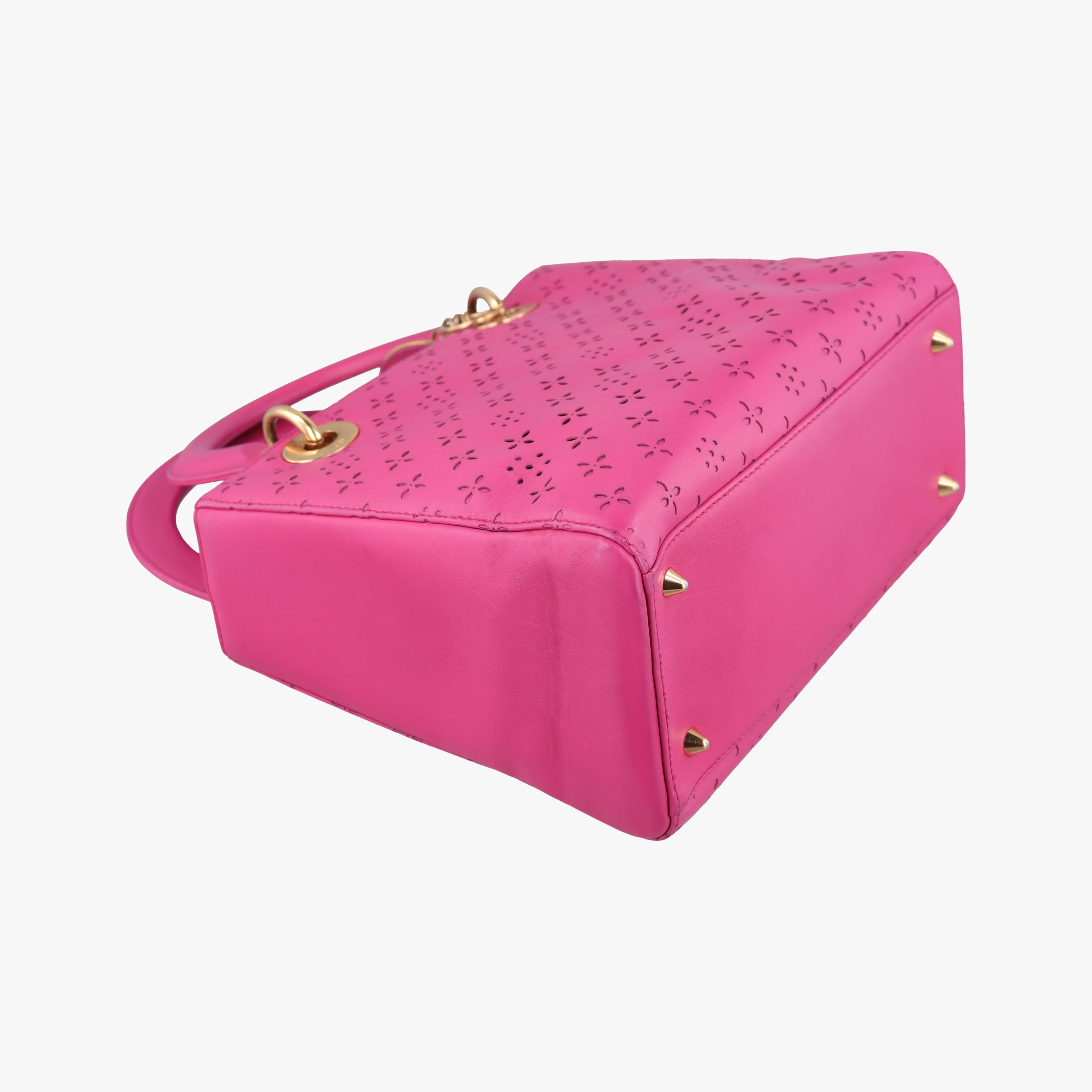Secondhand Christian Dior Lady Dior Rose leather  shoulderbag | stylenewstar
