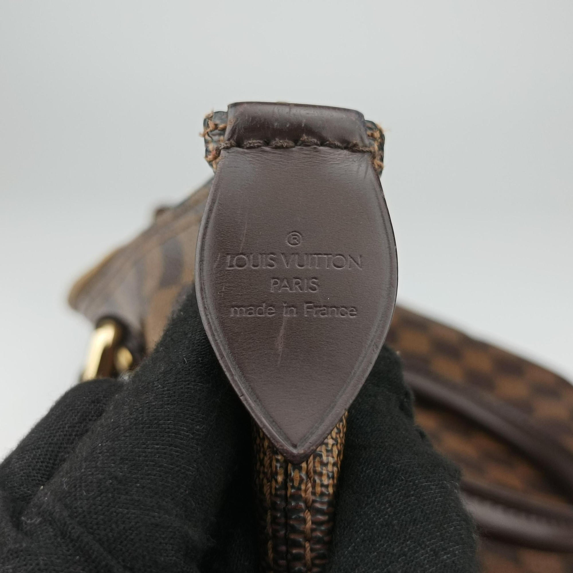 Pre-owned Louis Vuitton SALEYA MM EBENE Damier Canvas N51182 handbag | stylenewstar