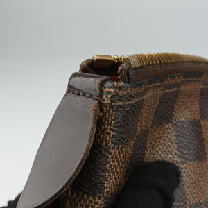 Pre-owned Louis Vuitton SALEYA MM EBENE Damier Canvas N51182 handbag | stylenewstar
