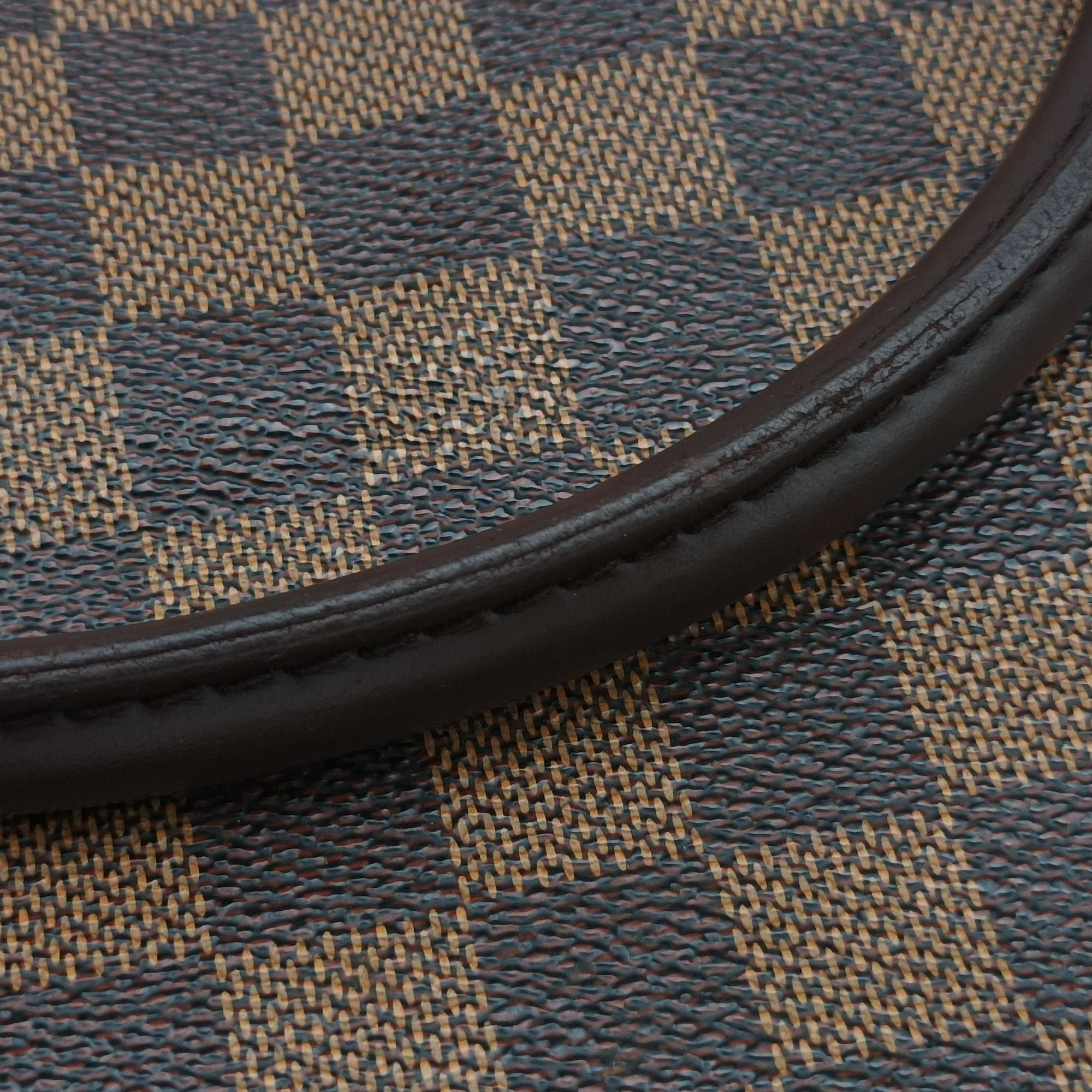 Pre-owned Louis Vuitton SALEYA MM EBENE Damier Canvas N51182 handbag | stylenewstar