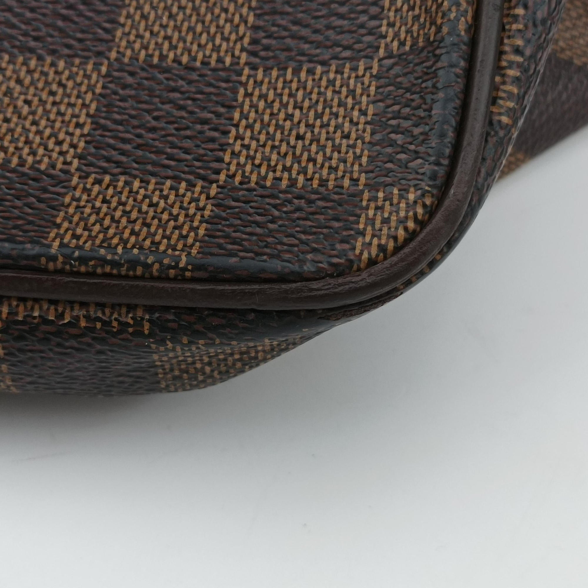 Pre-owned Louis Vuitton SALEYA MM EBENE Damier Canvas N51182 handbag | stylenewstar