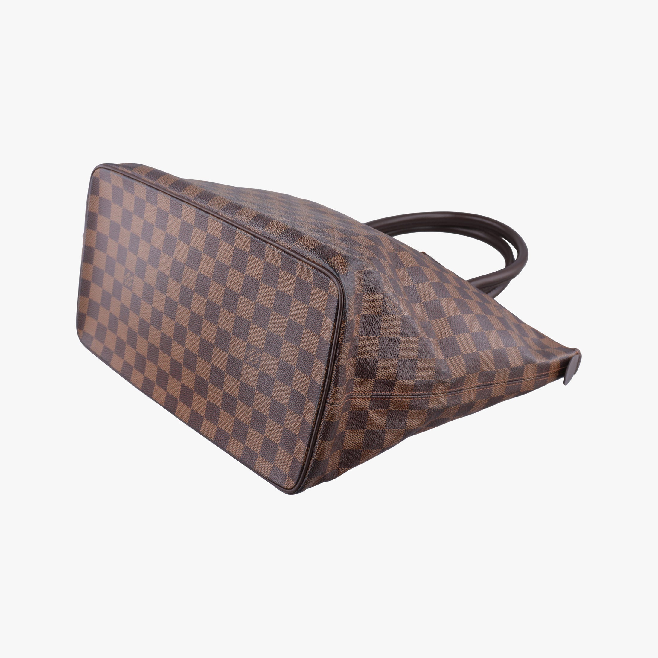 Pre-owned Louis Vuitton SALEYA MM EBENE Damier Canvas N51182 handbag | stylenewstar