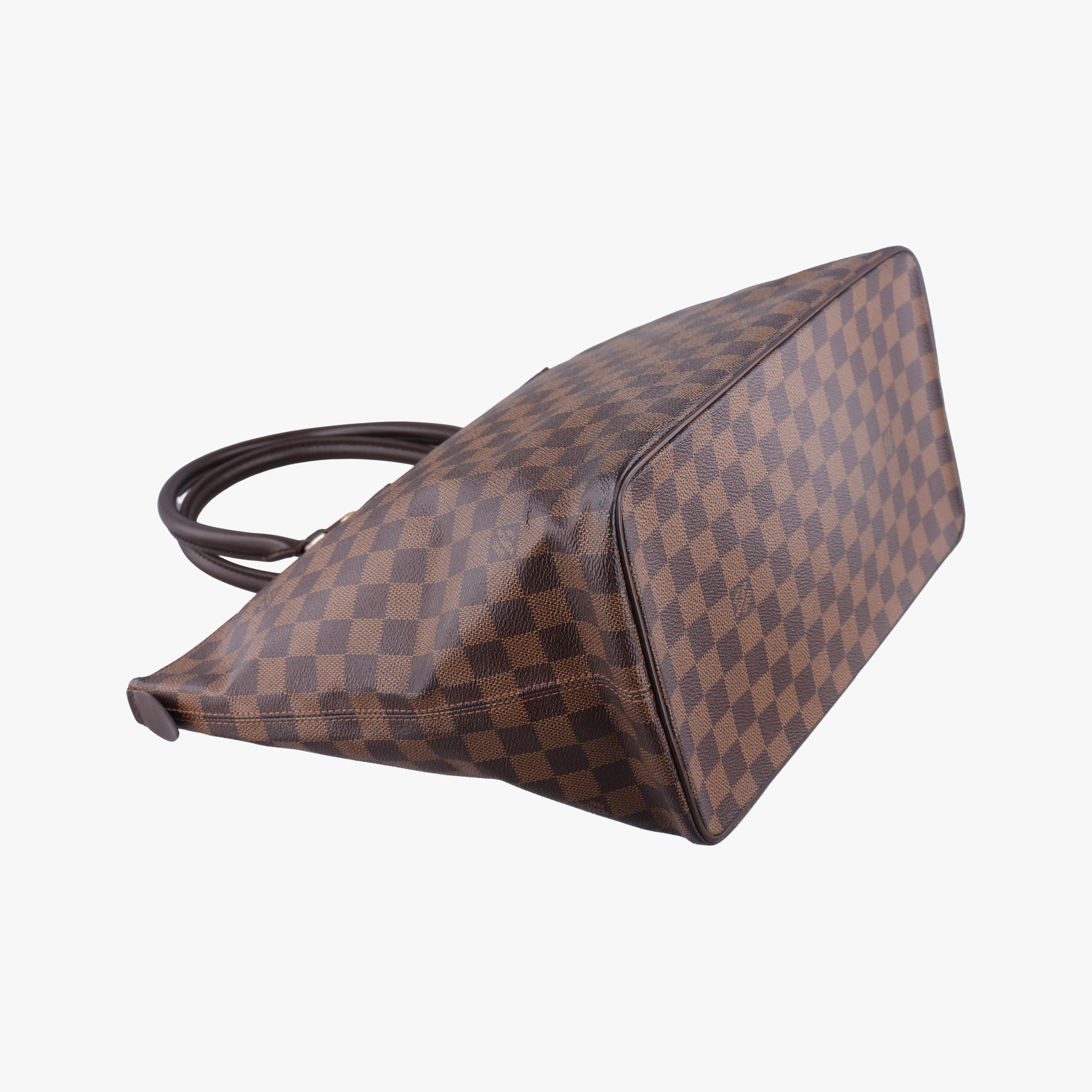 Pre-owned Louis Vuitton SALEYA MM EBENE Damier Canvas N51182 handbag | stylenewstar