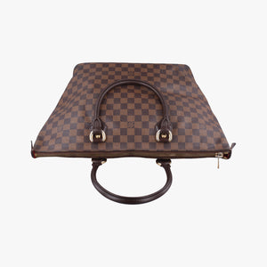 Pre-owned Louis Vuitton SALEYA MM EBENE Damier Canvas N51182 handbag | stylenewstar