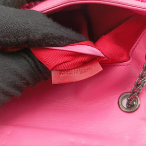 Pre-owned Christian Louboutin Sweet Charity Scarabe Spike Pink Leather  shoulderbag | stylenewstar