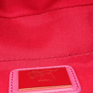 Pre-owned Christian Louboutin Sweet Charity Scarabe Spike Pink Leather  shoulderbag | stylenewstar