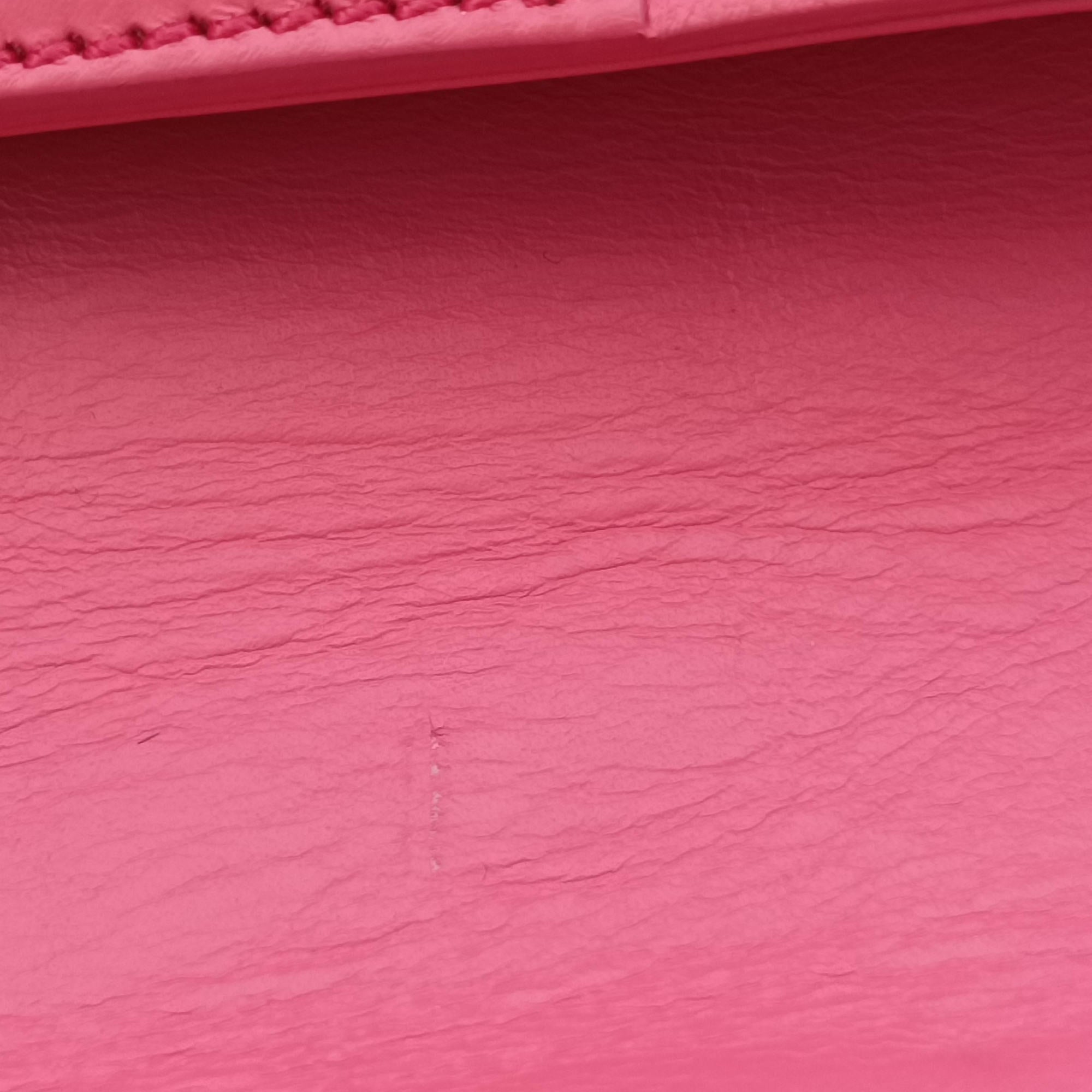 Pre-owned Christian Louboutin Sweet Charity Scarabe Spike Pink Leather  shoulderbag | stylenewstar