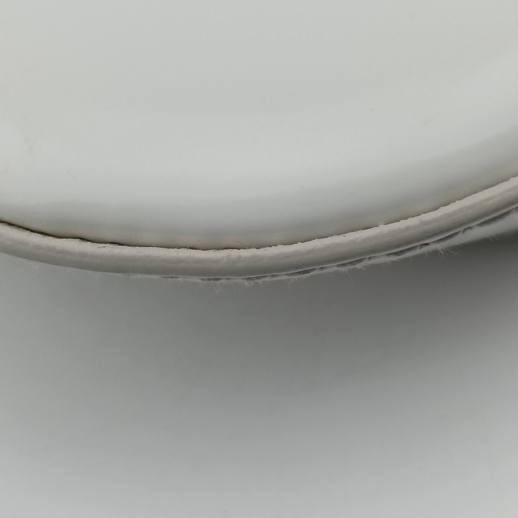 Pre-owned Prada Cleo Flap White Leather  shoulderbag | stylenewstar