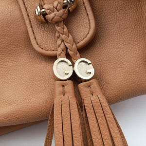 Pre-owned Gucci Marrakech Large Hobo Beige leather 257029 shoulderbag | stylenewstar