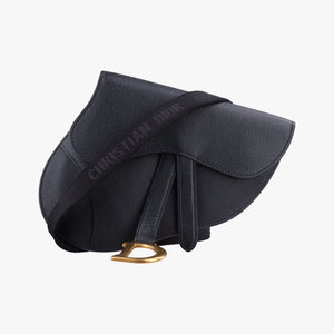 Secondhand Christian Dior saddle Black leather  bum bag/waist bag | stylenewstar