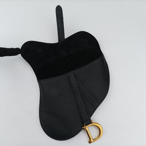 Secondhand Christian Dior saddle Black leather  bum bag/waist bag | stylenewstar