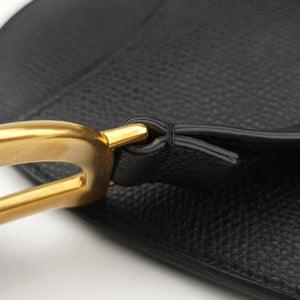 Secondhand Christian Dior saddle Black leather  bum bag/waist bag | stylenewstar