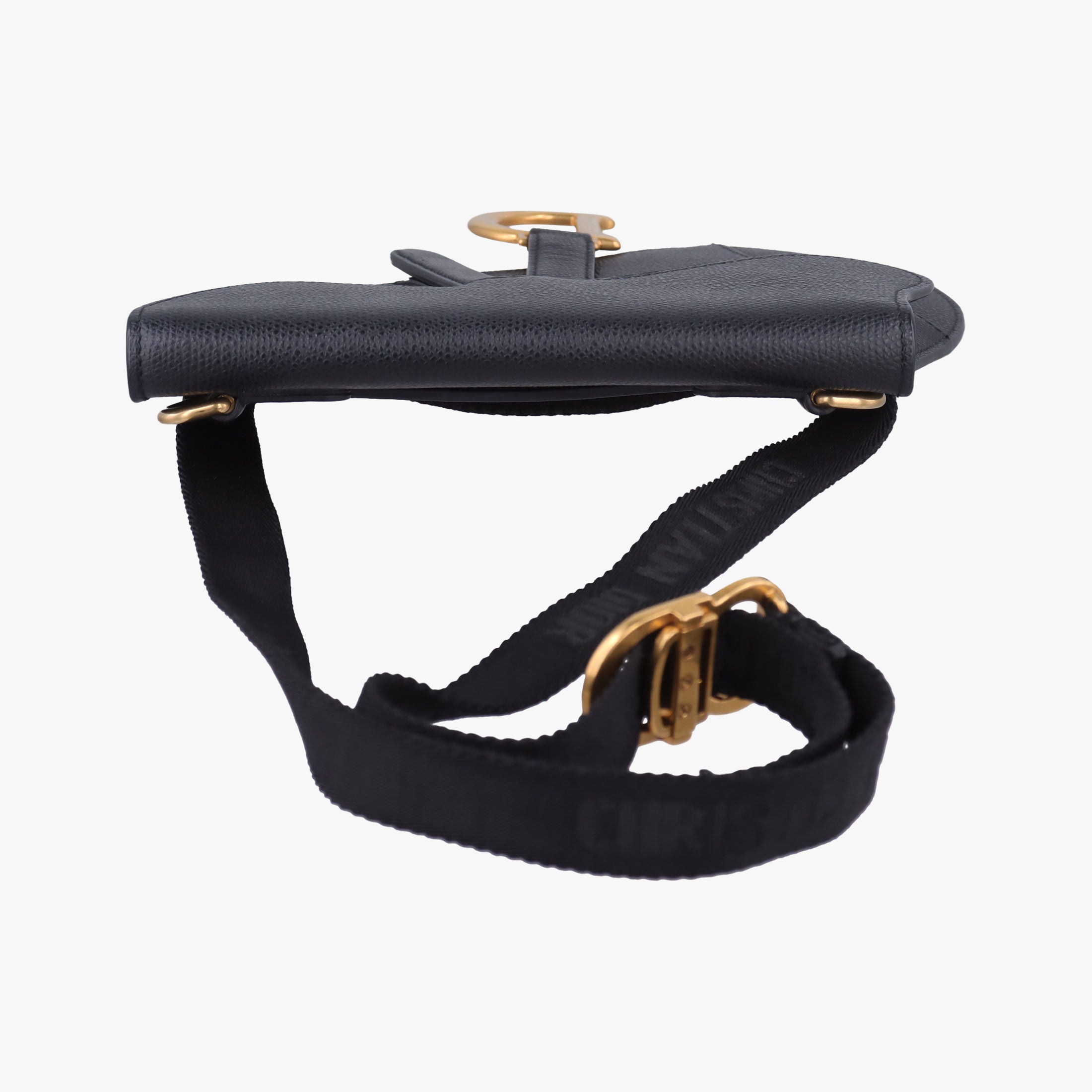 Secondhand Christian Dior saddle Black leather  bum bag/waist bag | stylenewstar