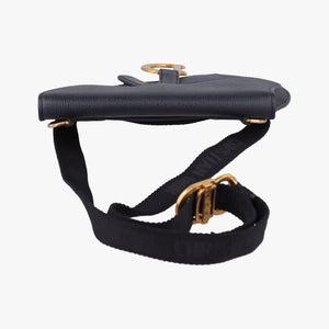 Secondhand Christian Dior saddle Black leather  bum bag/waist bag | stylenewstar