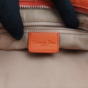 Secondhand Christian Dior Street Chic Trotter Orange×Beige Canvas×Leather  handbag | stylenewstar