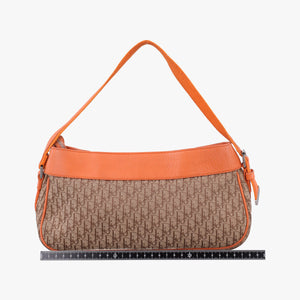 Secondhand Christian Dior Street Chic Trotter Orange×Beige Canvas×Leather  handbag | stylenewstar