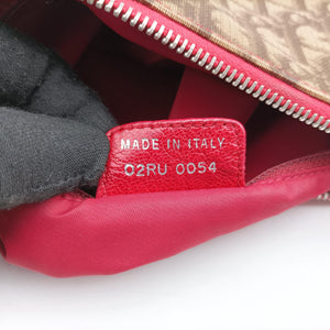 Pre-owned Christian Dior Rasta Trotter Messenger beige×Multicolour PVC coated canvas x leather  shoulderbag | stylenewstar