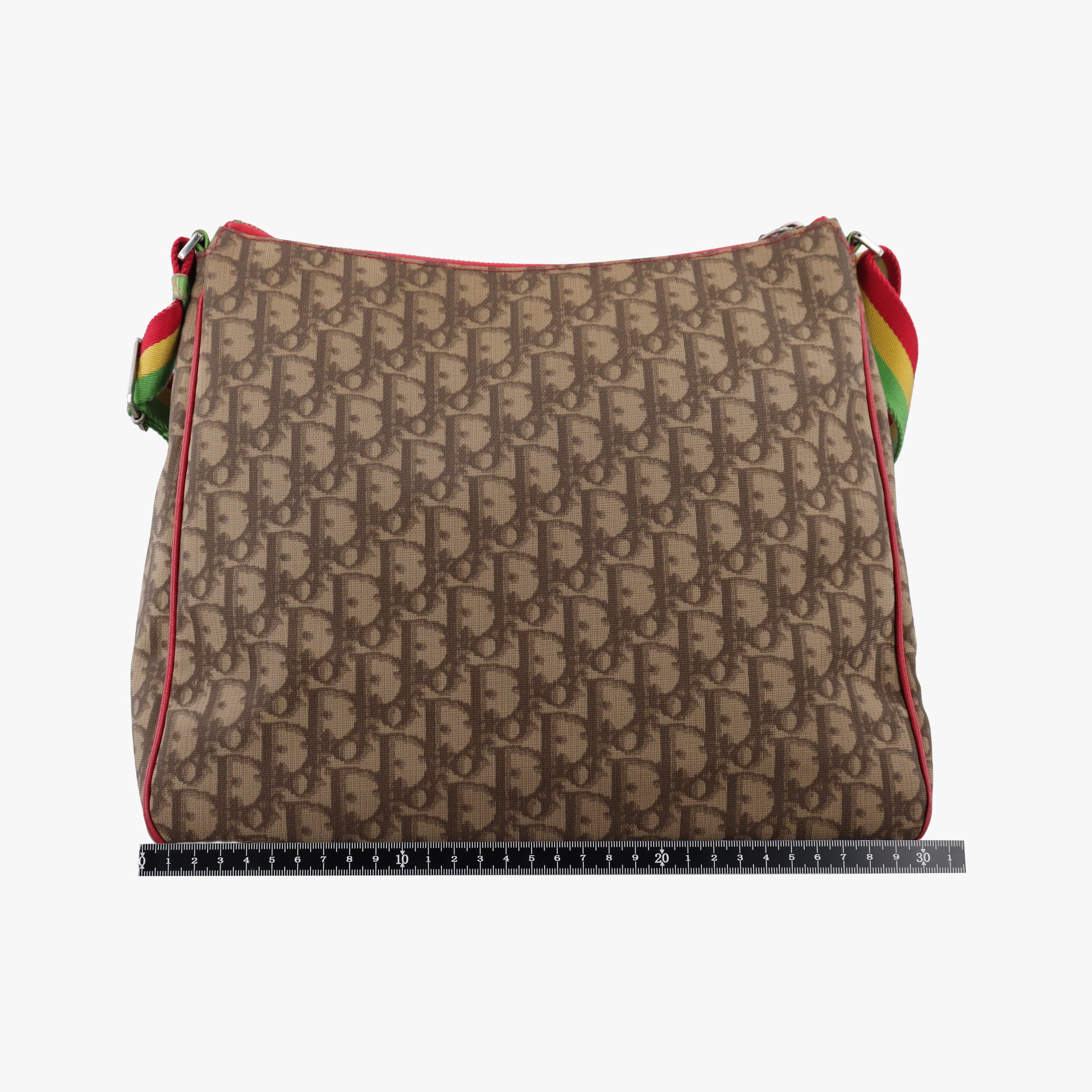 Pre-owned Christian Dior Rasta Trotter Messenger beige×Multicolour PVC coated canvas x leather  shoulderbag | stylenewstar