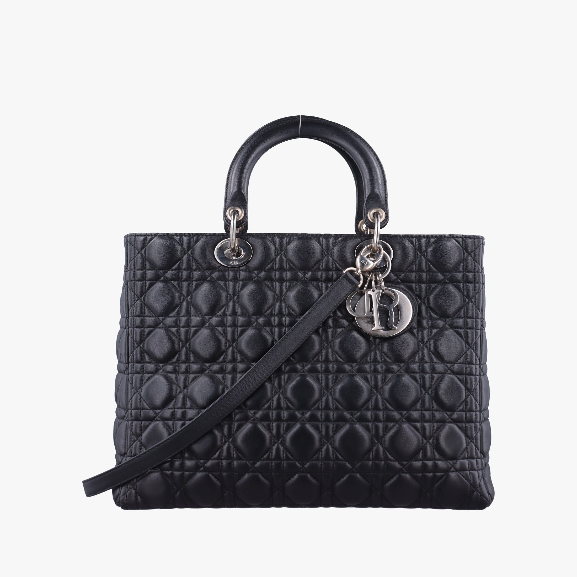Secondhand Christian Dior Lady Dior Black lambskin  shoulderbag | stylenewstar