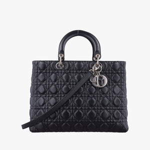 Secondhand Christian Dior Lady Dior Black lambskin  shoulderbag | stylenewstar