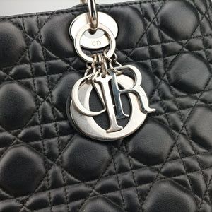 Secondhand Christian Dior Lady Dior Black lambskin  shoulderbag | stylenewstar