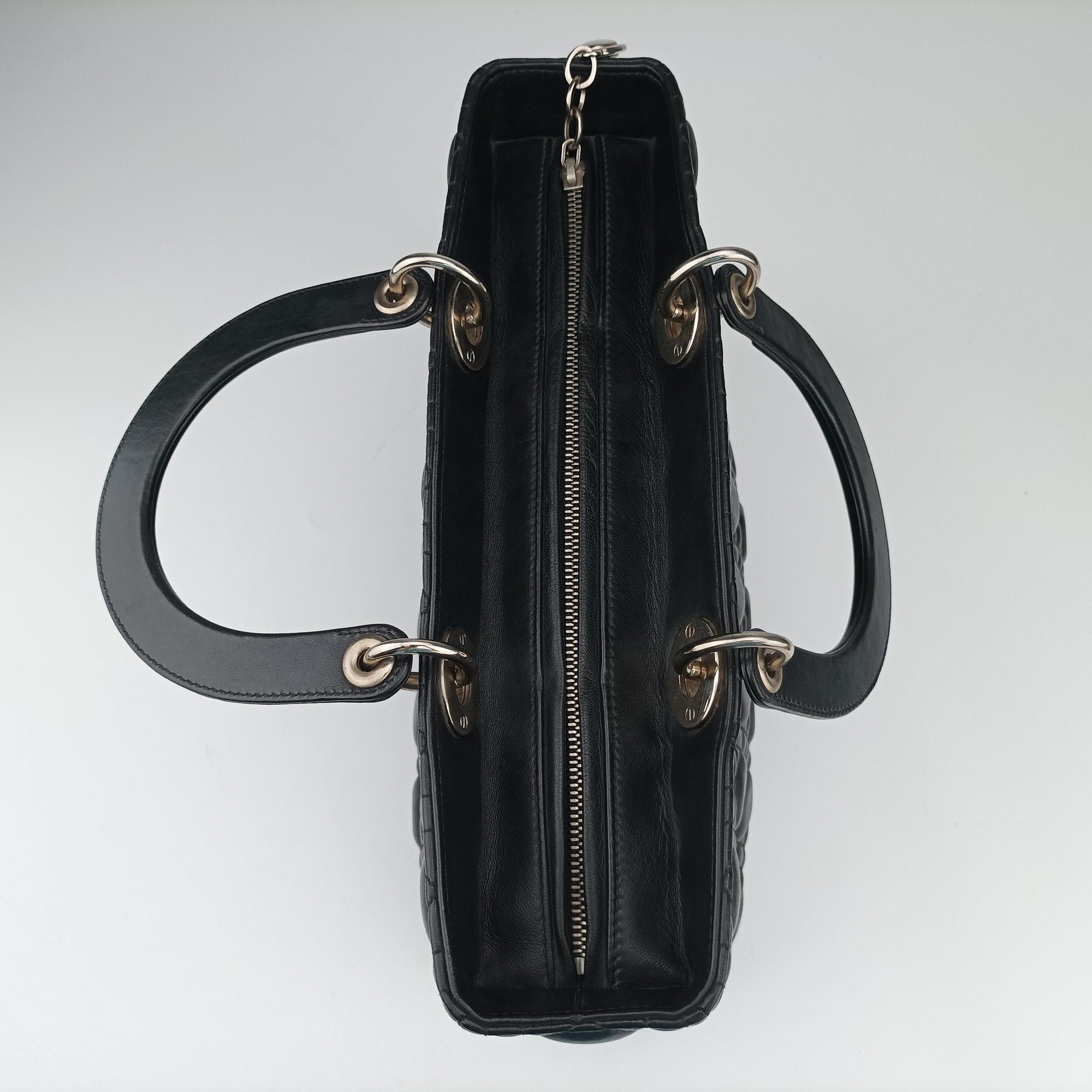 Secondhand Christian Dior Lady Dior Black lambskin  shoulderbag | stylenewstar
