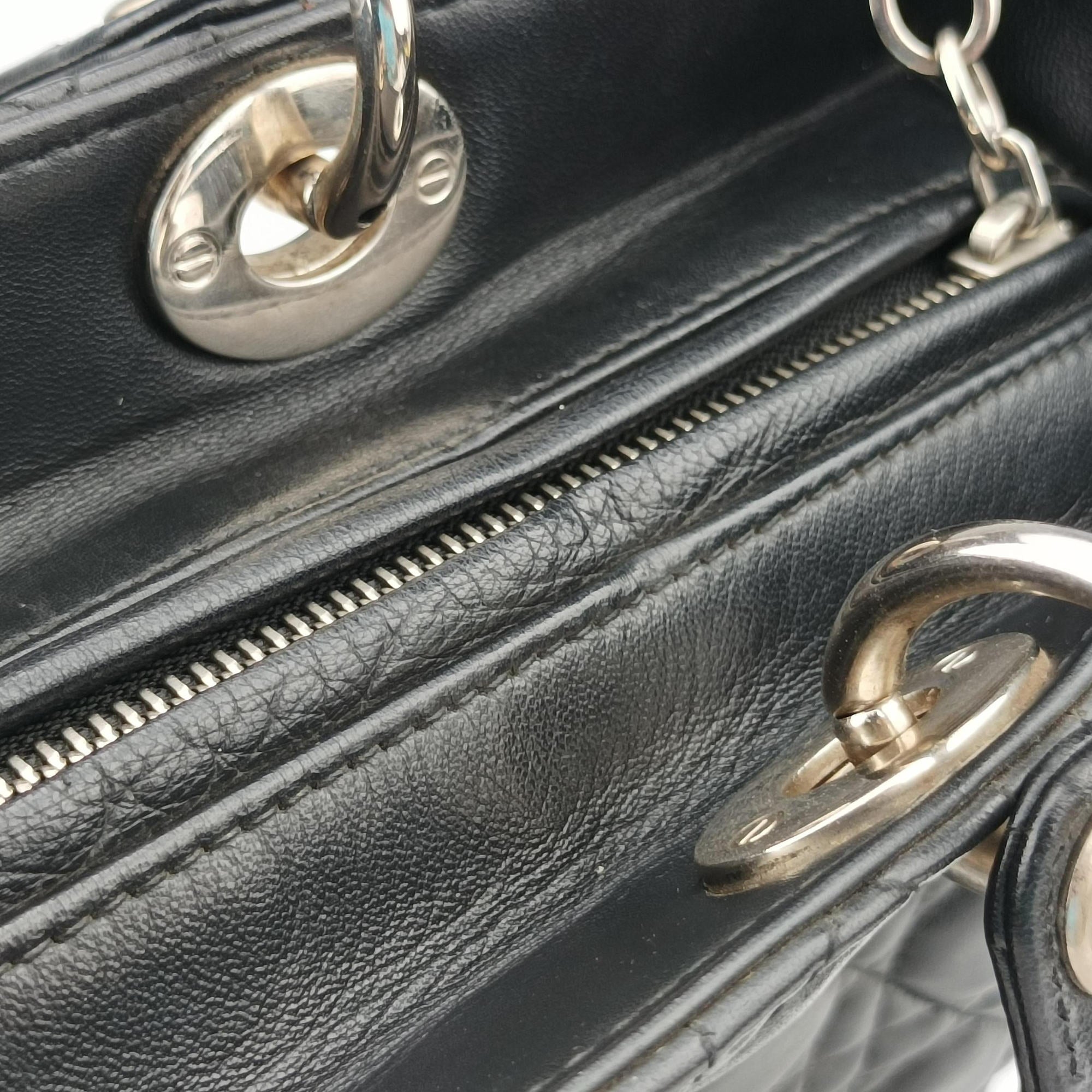 Secondhand Christian Dior Lady Dior Black lambskin  shoulderbag | stylenewstar
