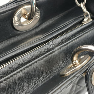 Secondhand Christian Dior Lady Dior Black lambskin  shoulderbag | stylenewstar