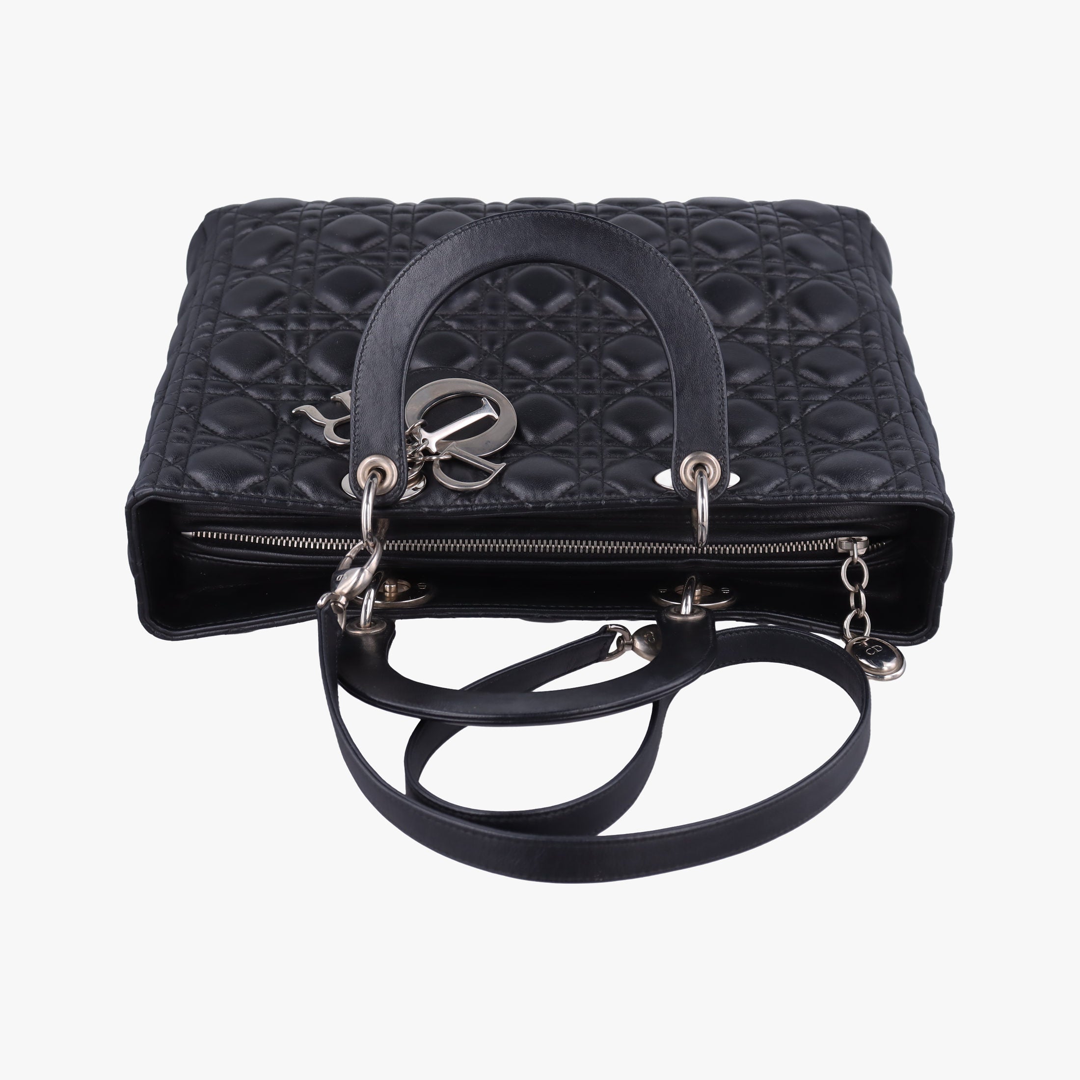 Secondhand Christian Dior Lady Dior Black lambskin  shoulderbag | stylenewstar
