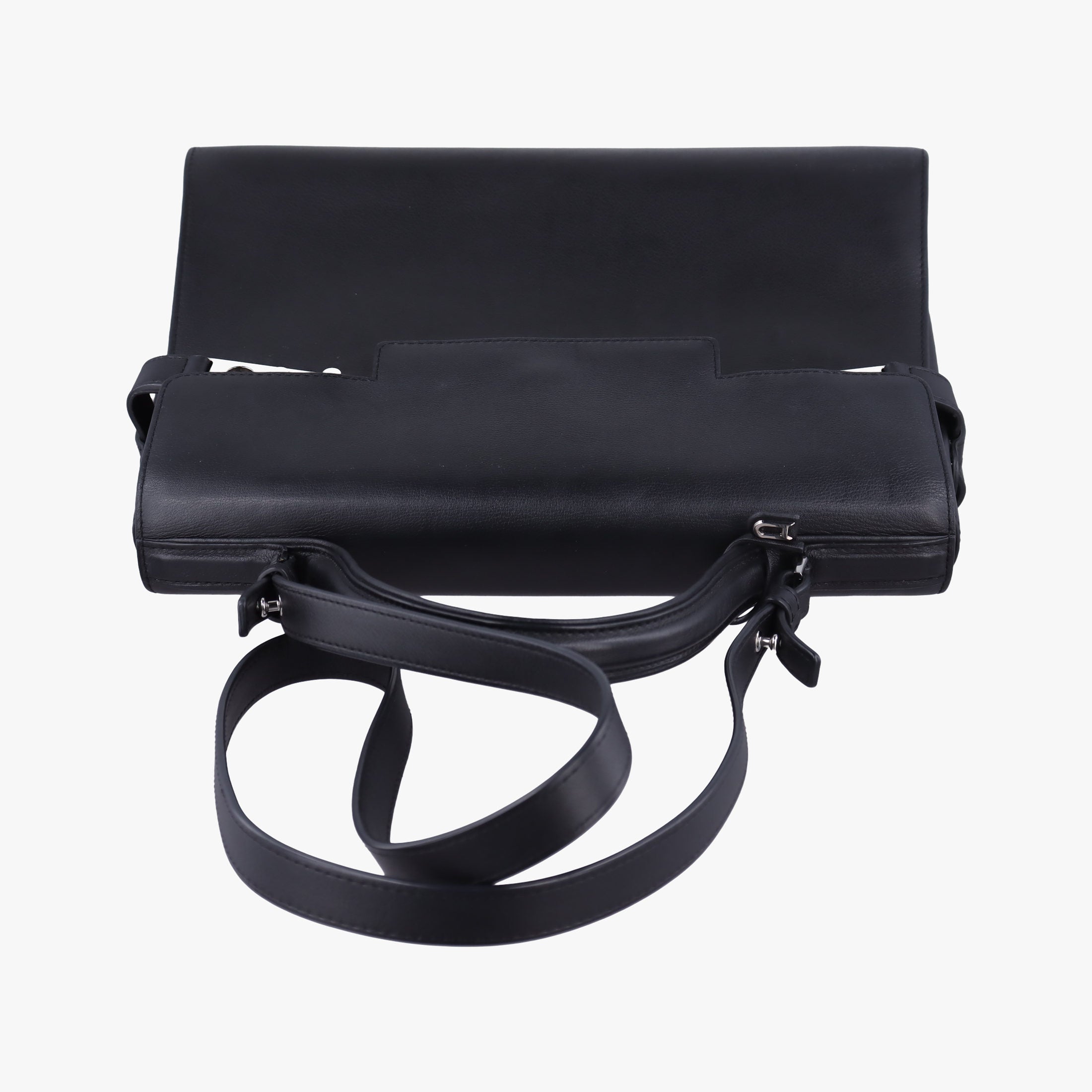 Secondhand Delvaux Tampete Black Leather  shoulderbag | stylenewstar