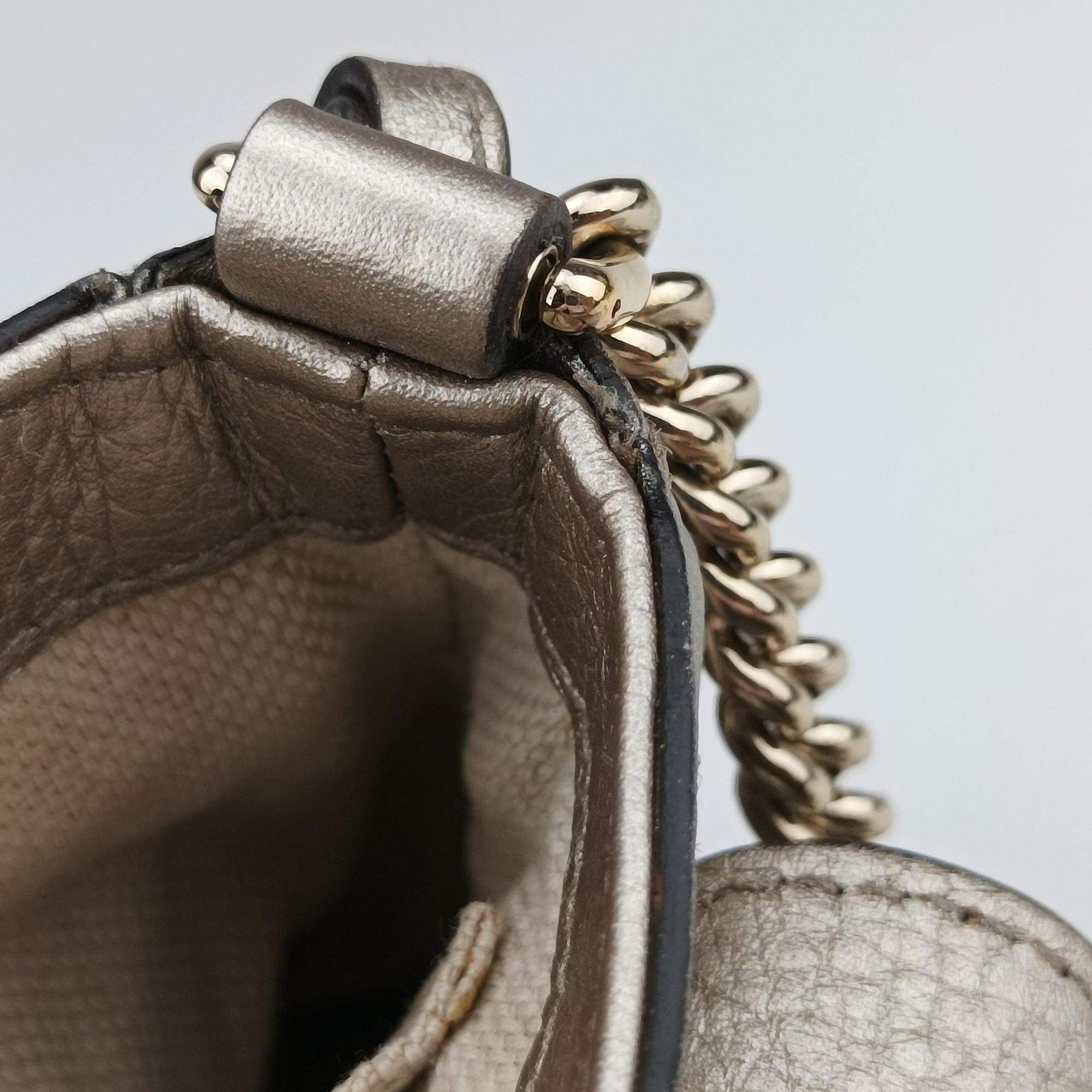 Secondhand Gucci Soho Golden Leather 323190 shoulderbag | stylenewstar