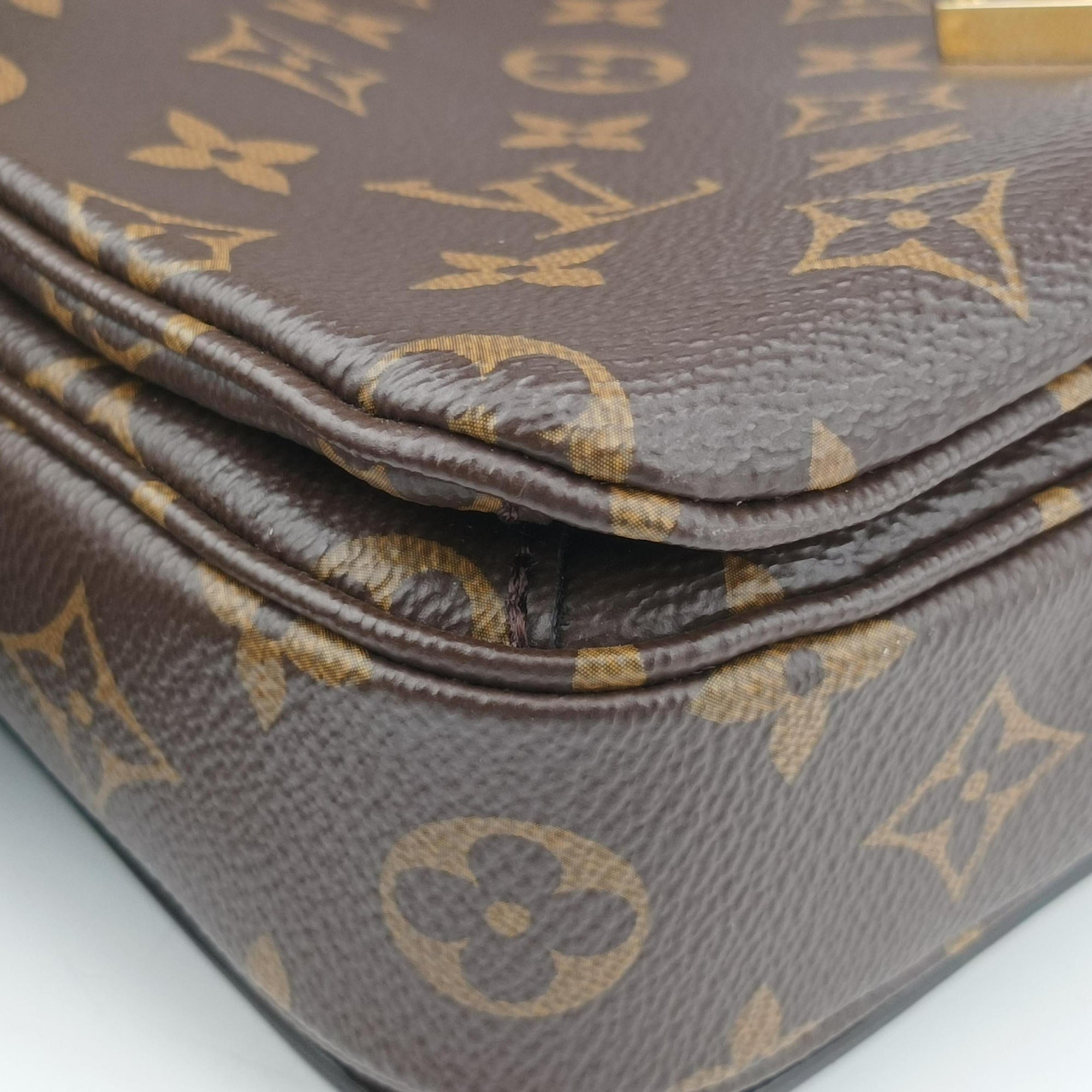 Pre-owned Louis Vuitton Pochette Metis MM Brown Monogram Canvas M44875 shoulderbag | stylenewstar