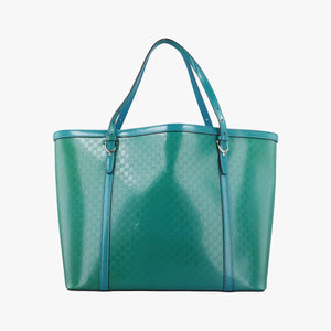 Pre-owned Gucci Microguccissima Blue Patent Leather 309613 handbag | stylenewstar