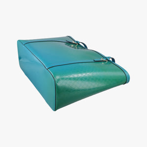 Pre-owned Gucci Microguccissima Blue Patent Leather 309613 handbag | stylenewstar