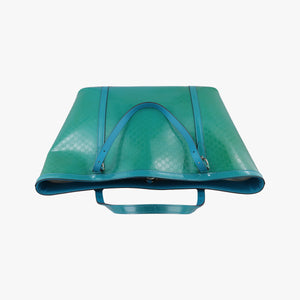 Pre-owned Gucci Microguccissima Blue Patent Leather 309613 handbag | stylenewstar