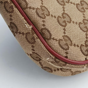 Pre-owned Gucci GG Dressage Beige × Red  canvas×leather 296854 shoulderbag | stylenewstar